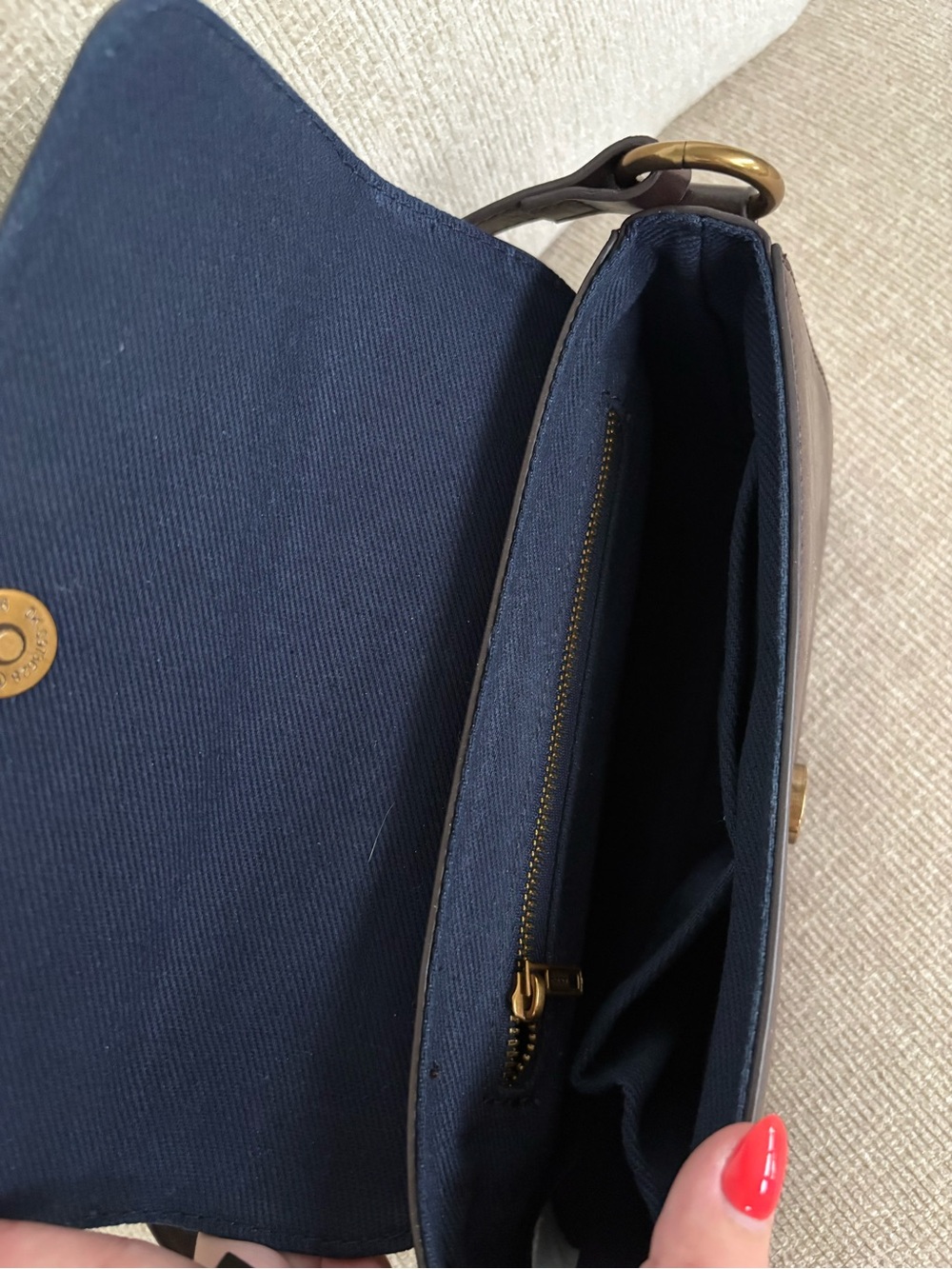 Brandy Melville Brown Leather Shoulder Bag - Picture 3 of 3